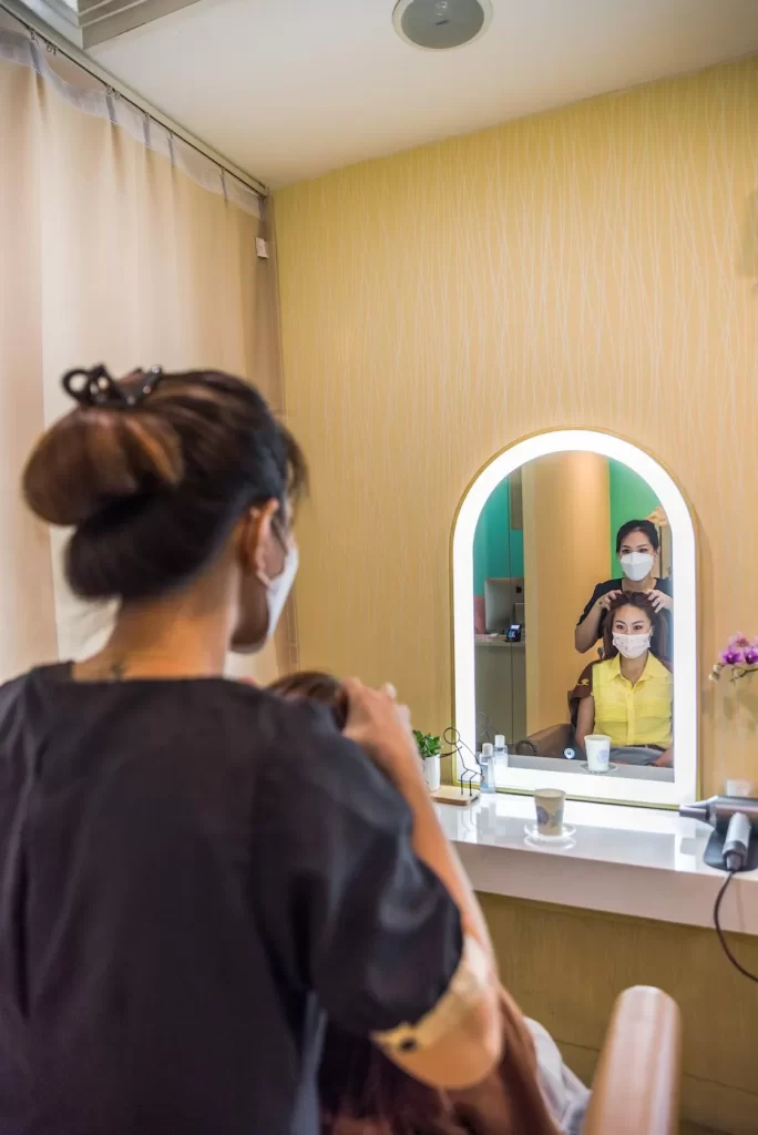 Hair Specialist Providing Hair Growth Treatment